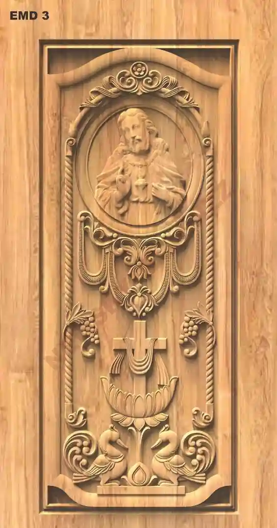 Jesus & Cross Signal Door