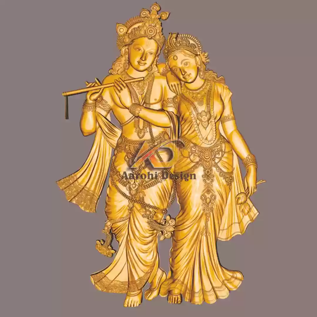 3D LORD RADHA KRISHANA